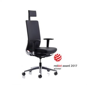 anteo alu læder kontorstol vinder af design pris